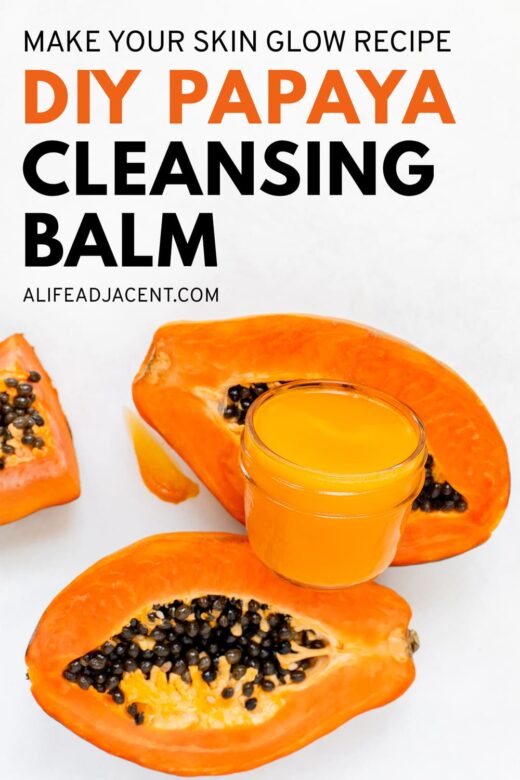 DIY papaya cleansing balm: make your skin glow recipe.