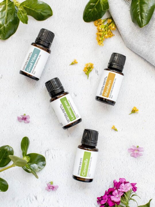 Simply Earth essential oils.