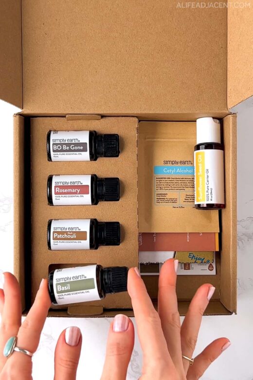 Simply Earth May 2023 Essential Oil Recipe Box