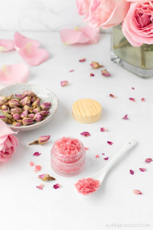 DIY Rose Lip Scrub (4 Recipes) A Life Adjacent