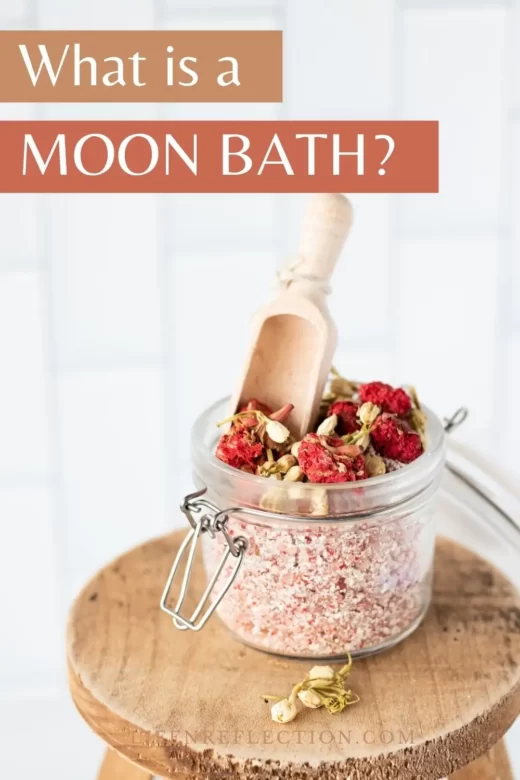 Moon milk bath for DIY bath and body gifts.