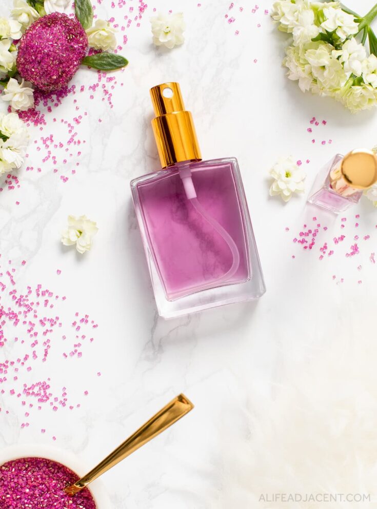 DIY sugar plum perfume with essential oils.