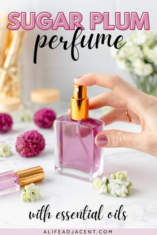 Sugar plum perfume with essential oils