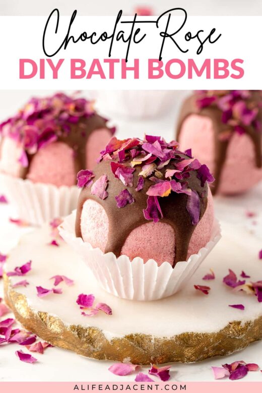 Chocolate Rose DIY Bath Bombs