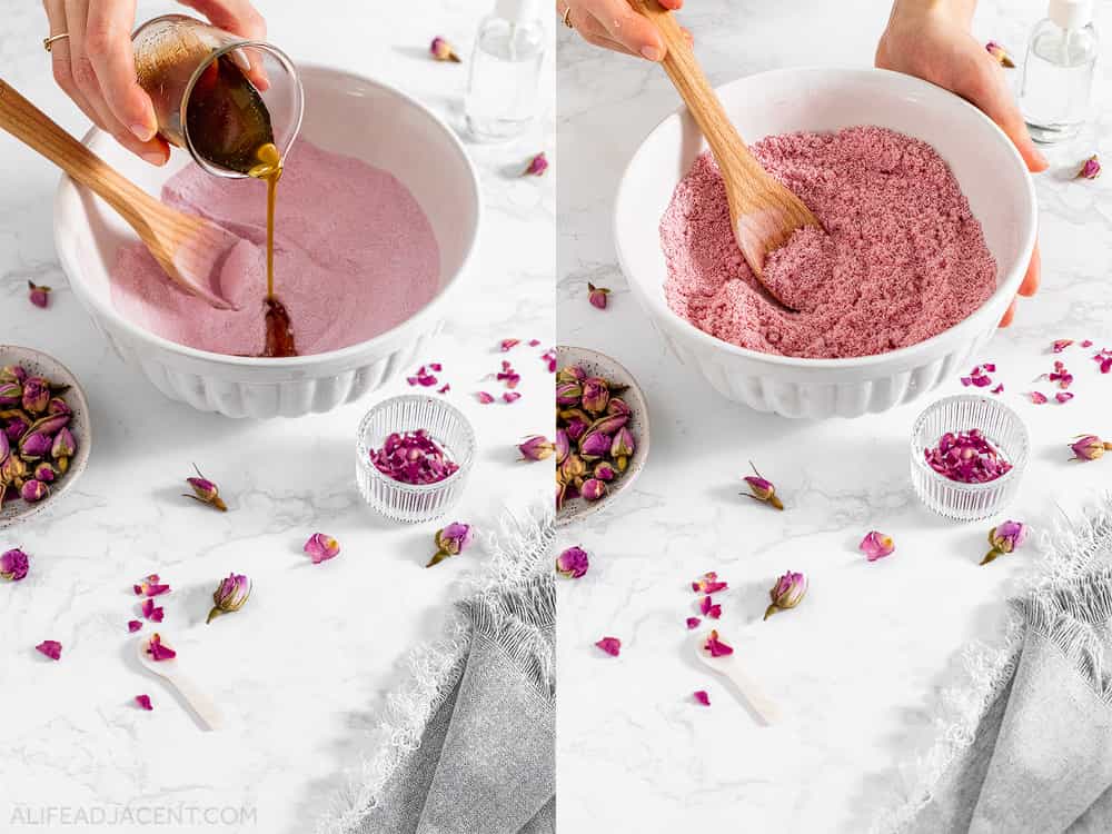 How to make chocolate rose bath bombs