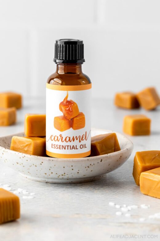 Salted caramel fragrance oil made with essential oil
