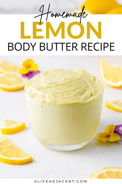 Homemade lemon body butter recipe