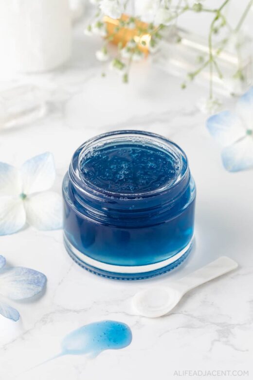 Soothing blue tansy face mask