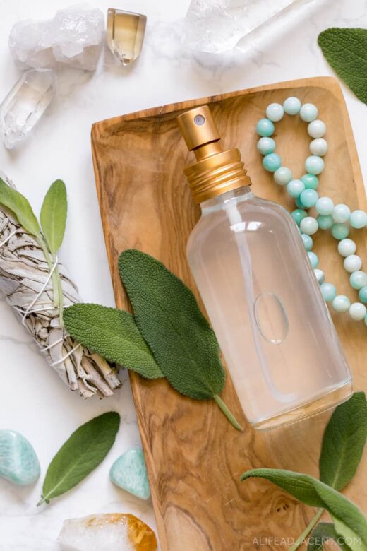 Sage spray for cleansing and smudging