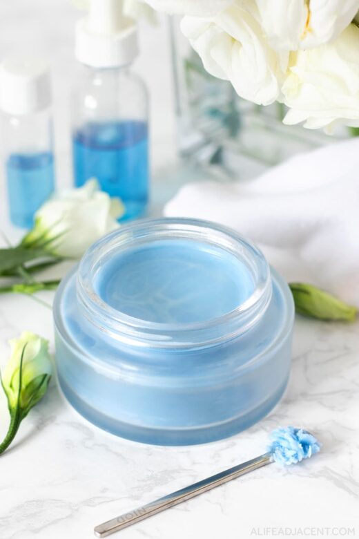 Blue tansy balm makeup remover for sensitive skin
