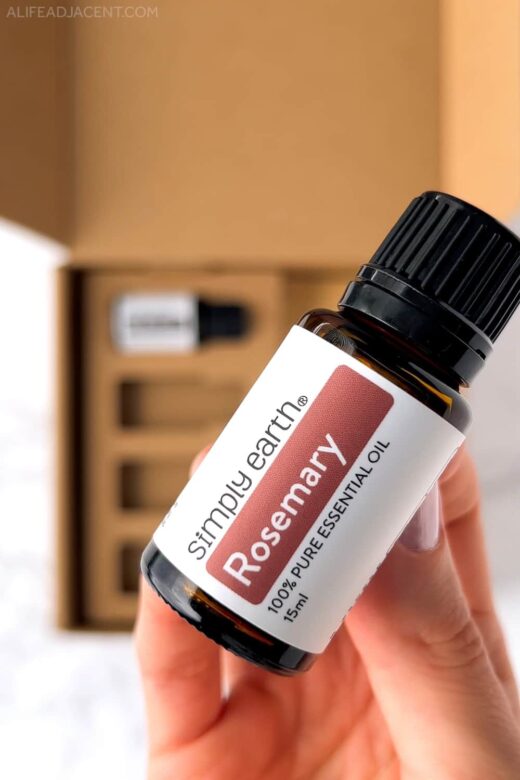 Rosemary essential oil from Simply Earth May 2023 Hair Care Box