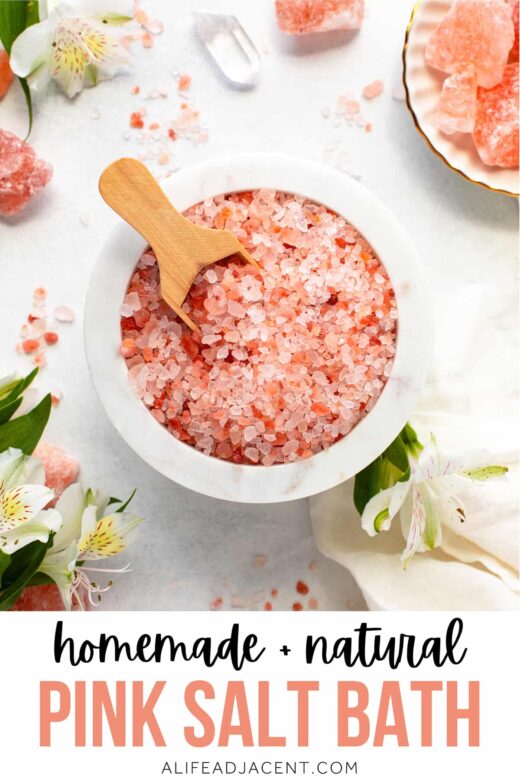 Homemade + Natural Pink Salt Bath