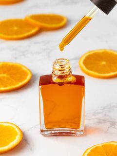 Homemade vitamin C serum for face.